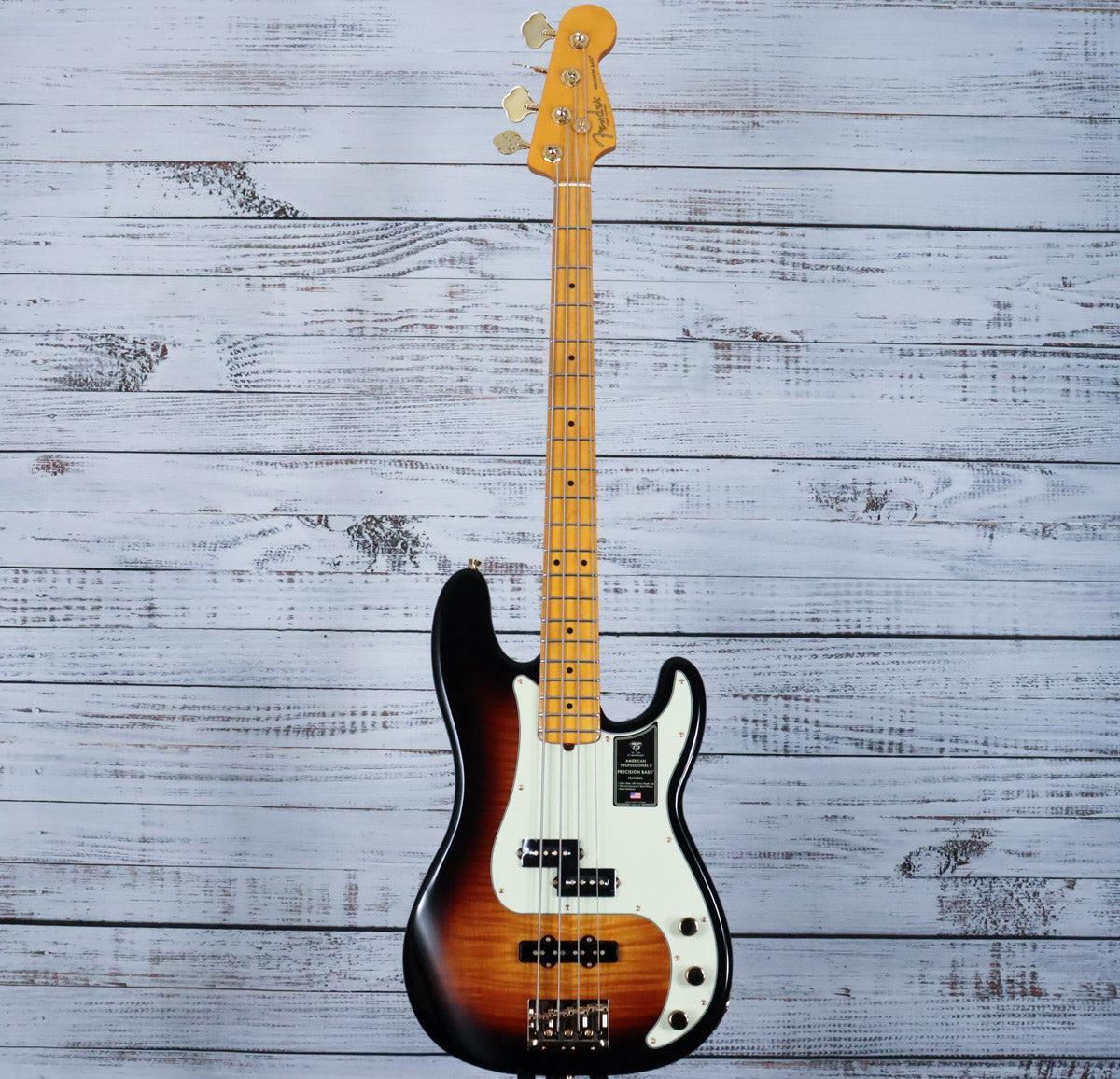 Fender 75th Anniversary American Professional PJ Bass w/Case | 2-Color Sunburst - Image 3