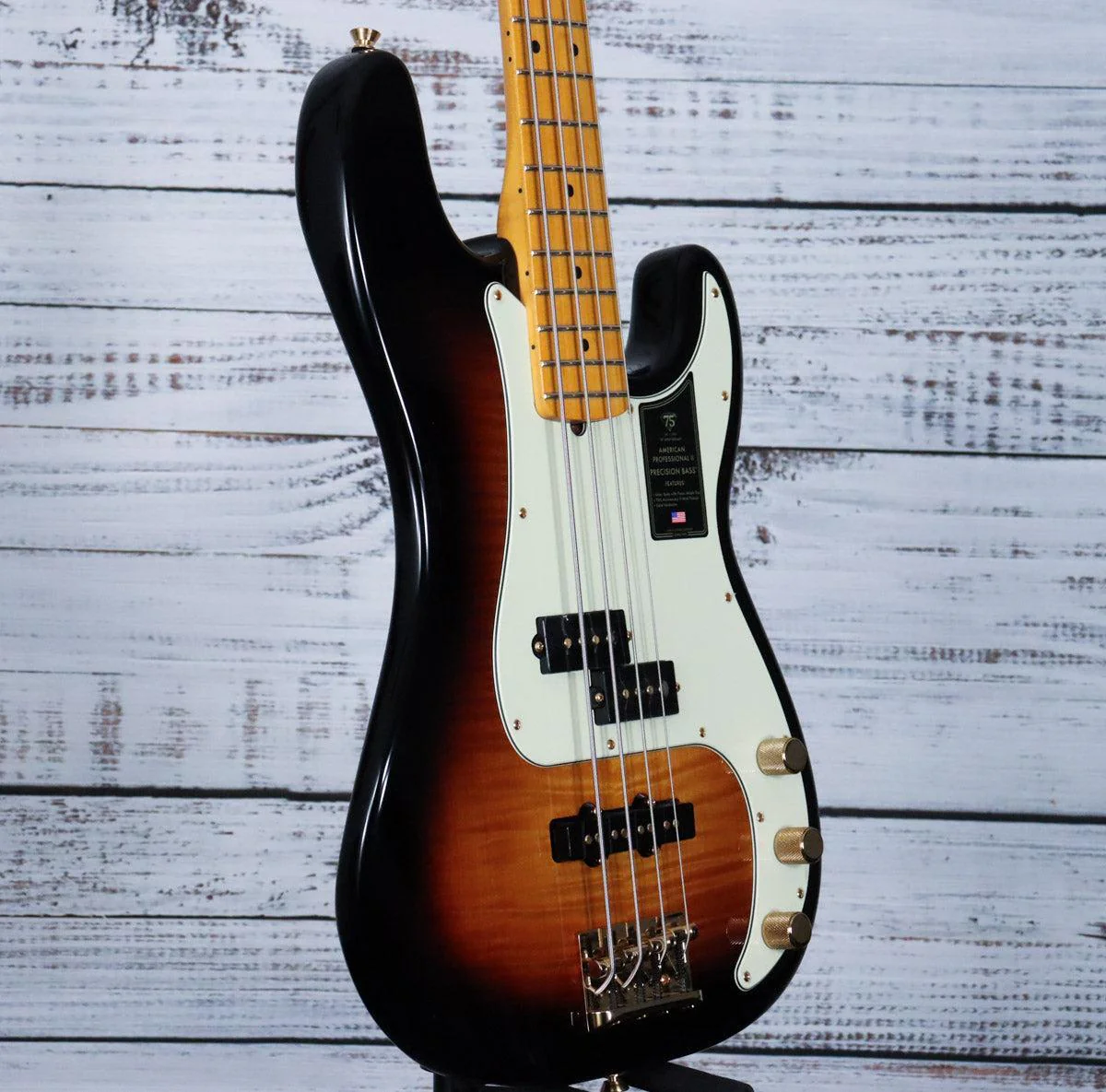 Fender 75th Anniversary American Professional PJ Bass w/Case | 2-Color Sunburst - Image 4