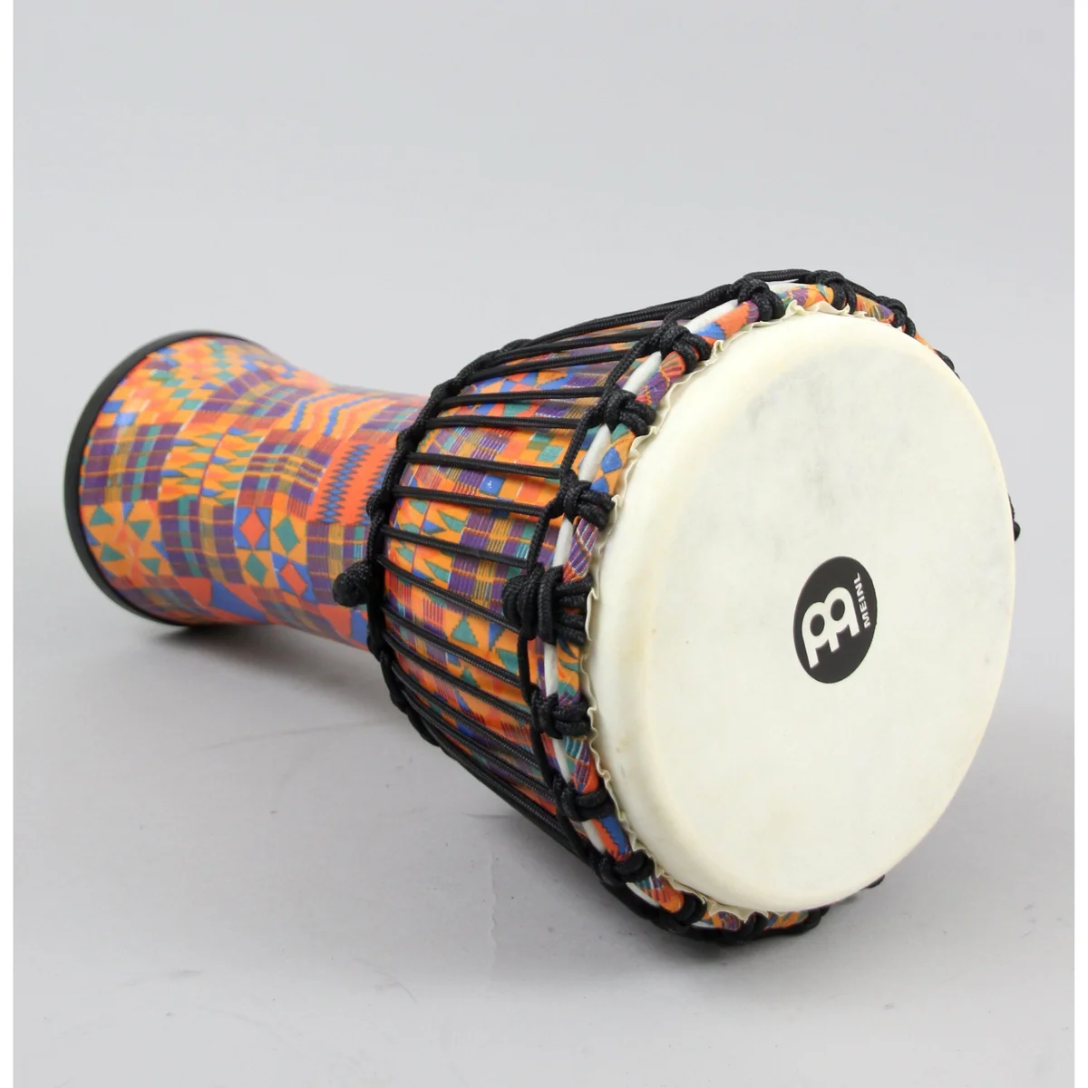 Meinl Rope Tuned Travel Series Djembe With Goat Skin Head | Kenyan Quilt - Image 2