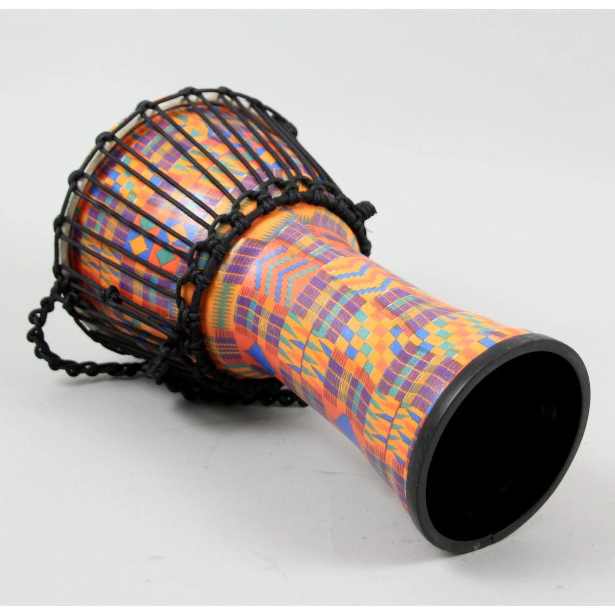Meinl Rope Tuned Travel Series Djembe With Goat Skin Head | Kenyan Quilt - Image 3