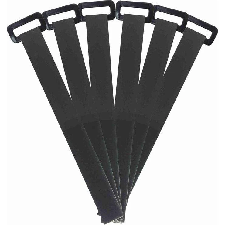 A R Tech Regrip Cinch Style Cable Straps | 8" | Black