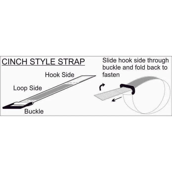 A R Tech Regrip Cinch Style Cable Straps | 8" | Black - Image 2