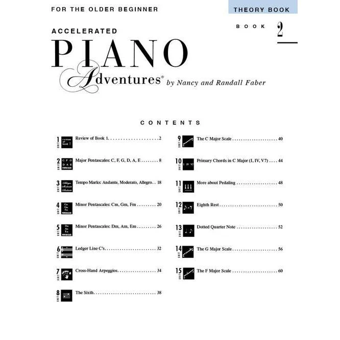 Accelerated Piano Adventures for the Older Beginner | Theory | Book 2 - Image 2