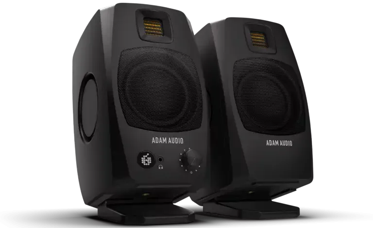 Adam Audio D3V Black Active Desktop Monitoring System | Pair