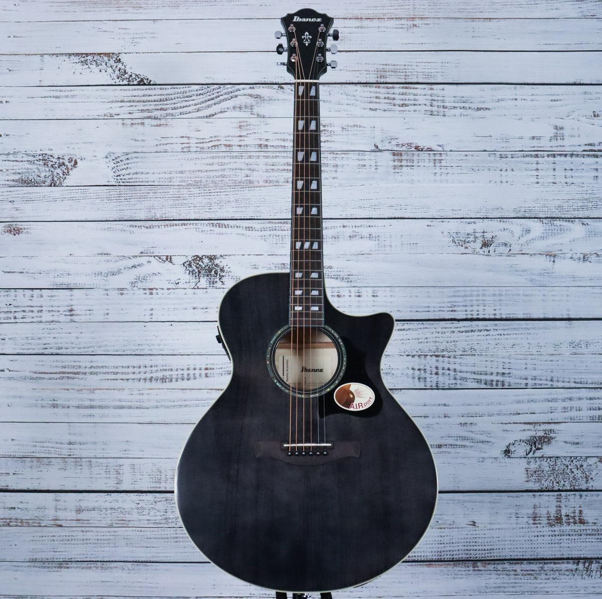 Ibanez AE170 Acoustic-Electric Guitar | Transparent Black High Gloss - Image 3