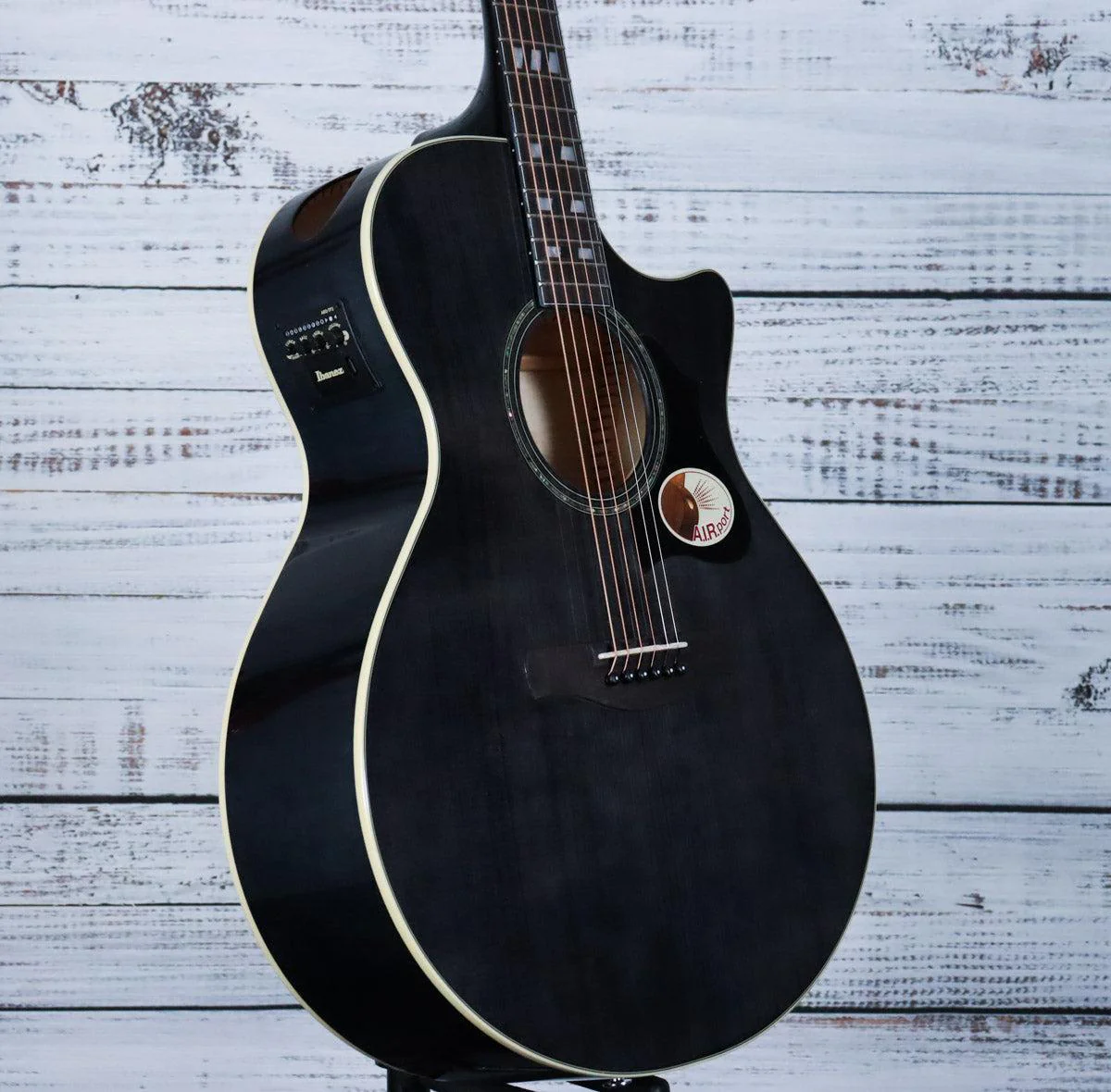 Ibanez AE170 Acoustic-Electric Guitar | Transparent Black High Gloss - Image 4