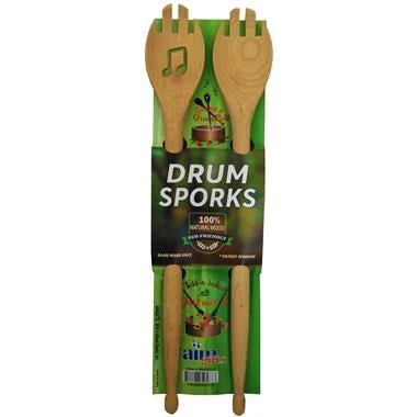 Aim Gifts Drummers Wooden Sporks