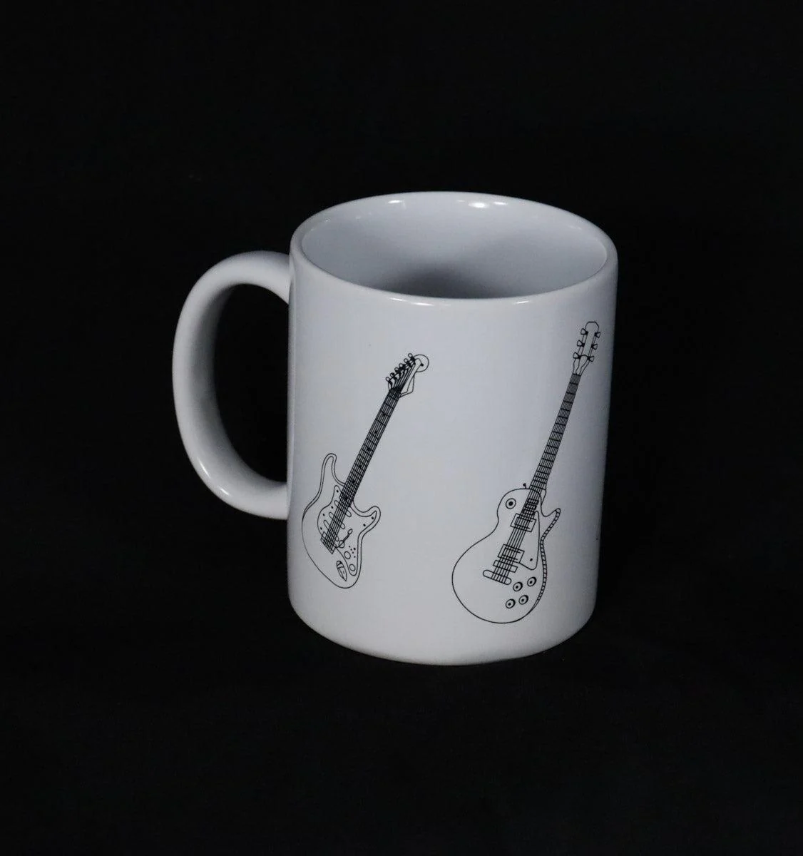 Aim Gifts Mug | Guitar | White
