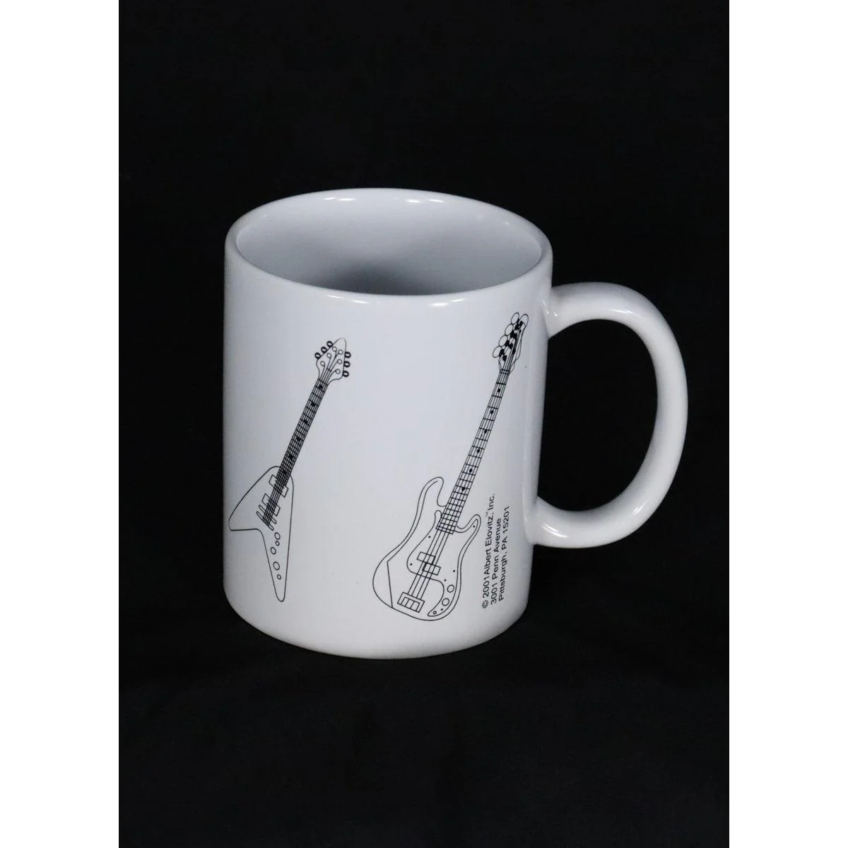 Aim Gifts Mug | Guitar | White - Image 2
