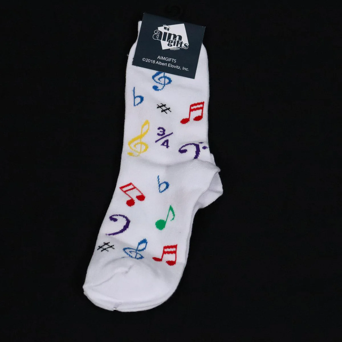Aim Gifts Socks | Multi Colored Notes