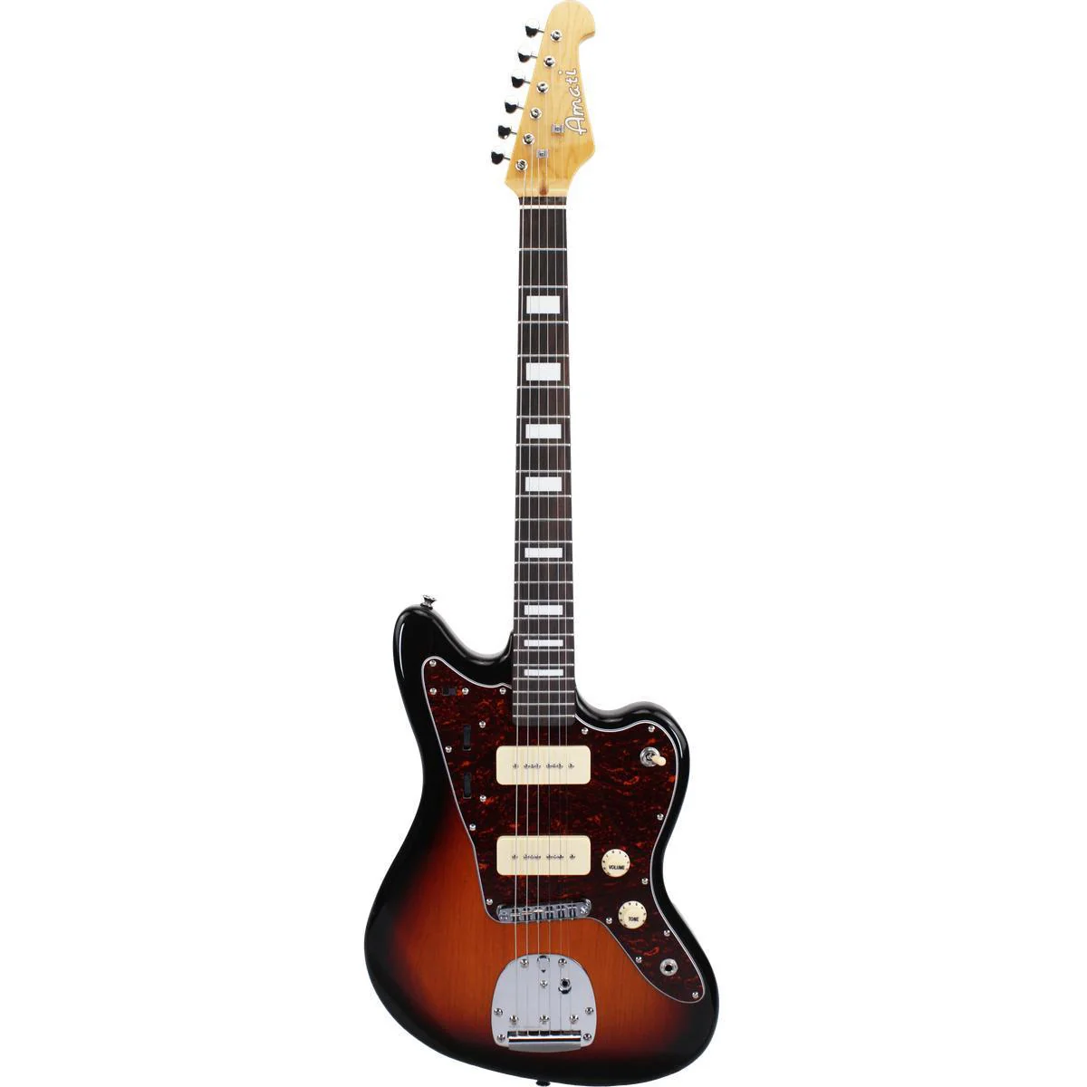 Amahi N-Series Single-Coil Electric Guitar w/Gig Bag | Classic Sunburst (IN-STOCK)