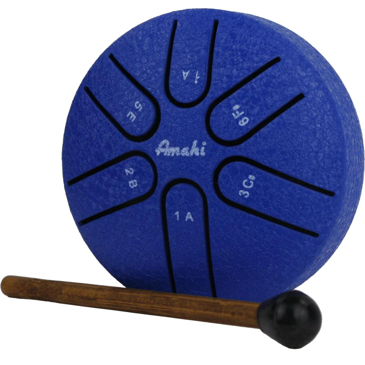 Amahi Steel Tongue Drum A Major Tuning | 3" | Blue