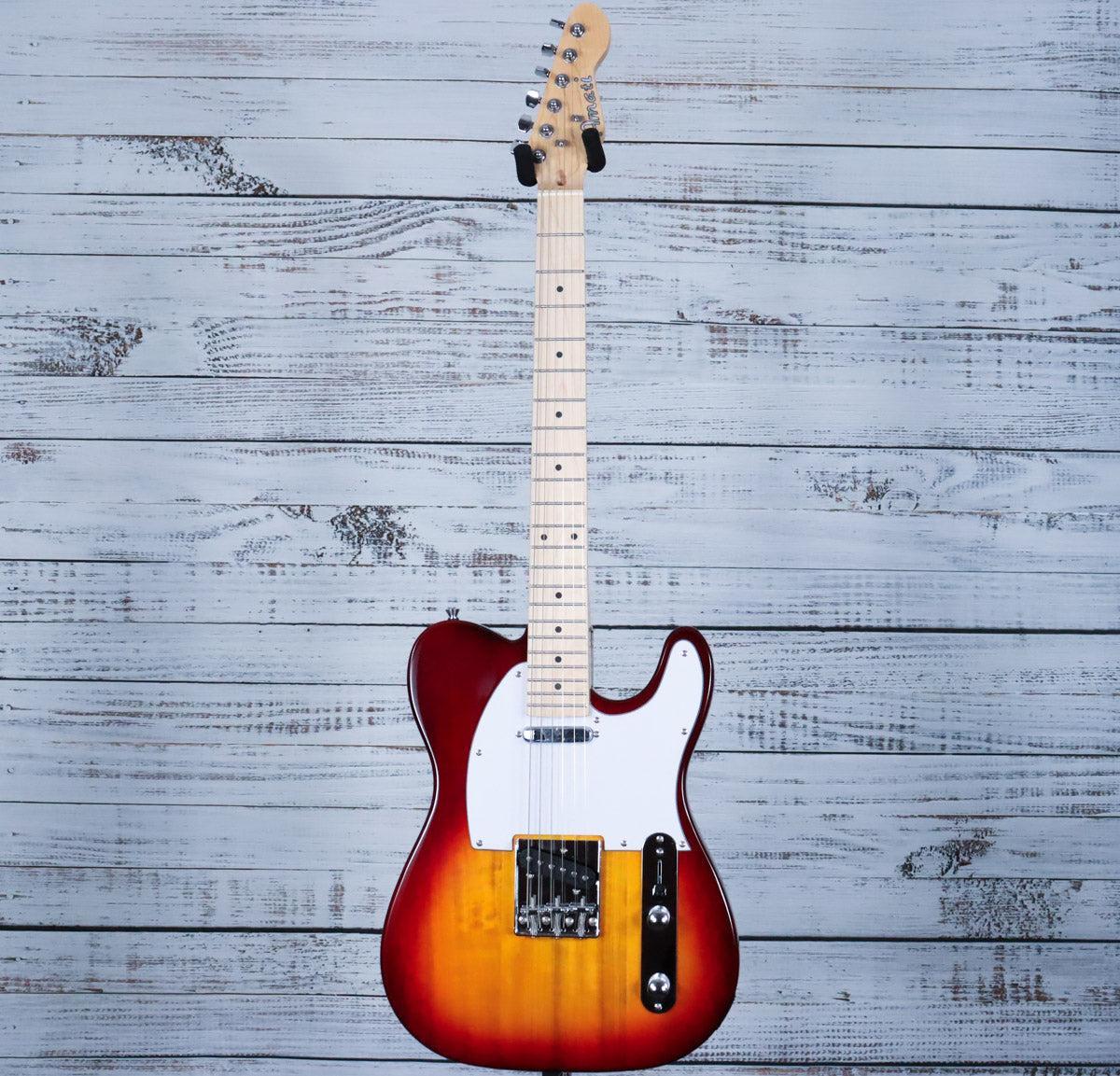 Amahi H-Series Electric Guitar w/Lipstick Tube Pickup & Gig Bag | Classic Cherry Sunburst (BEGINNER) - Image 2