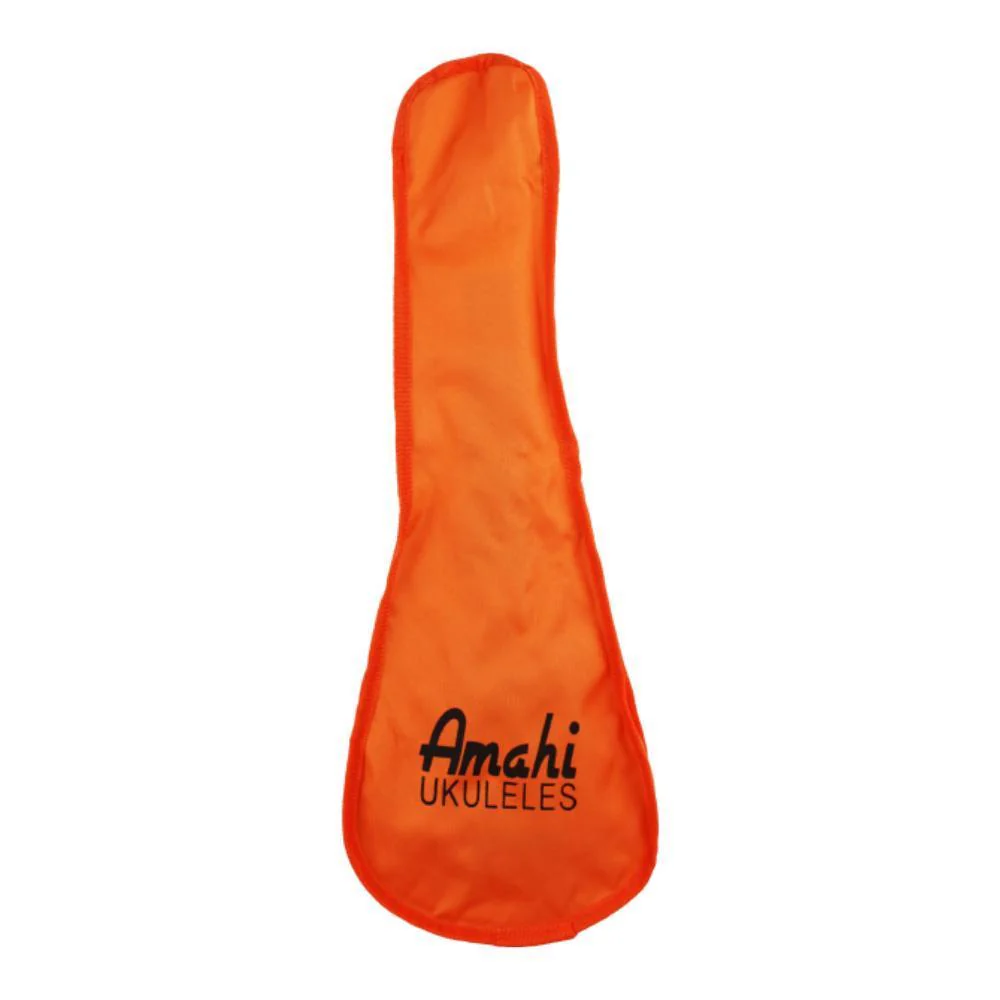 Amahi Jelly Bean Ukulele w/Gig Bag | Papaya Orange - Image 2