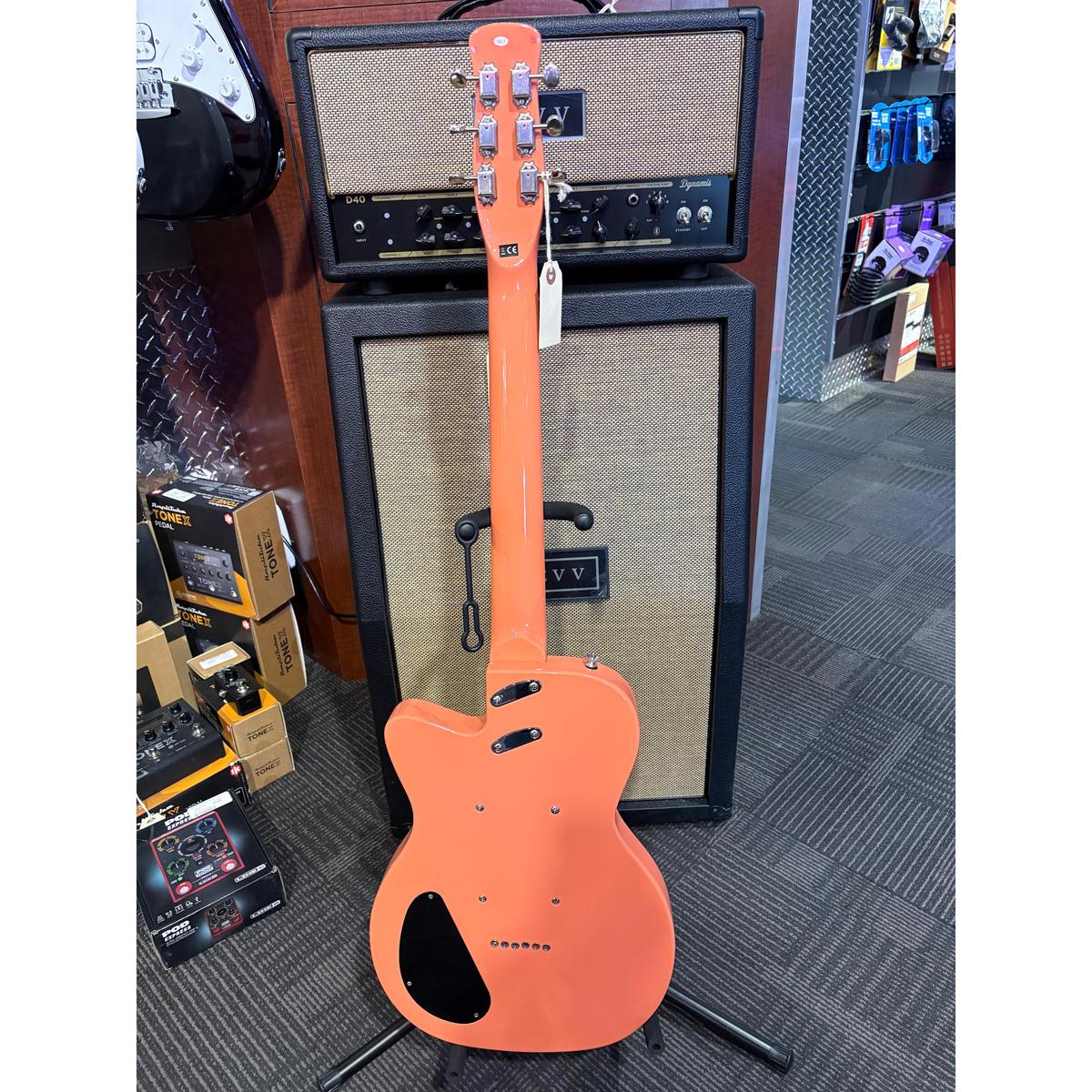 *B-STOCK* Silvertone 1303CRL Electric Guitar | Key West Coral - Image 4