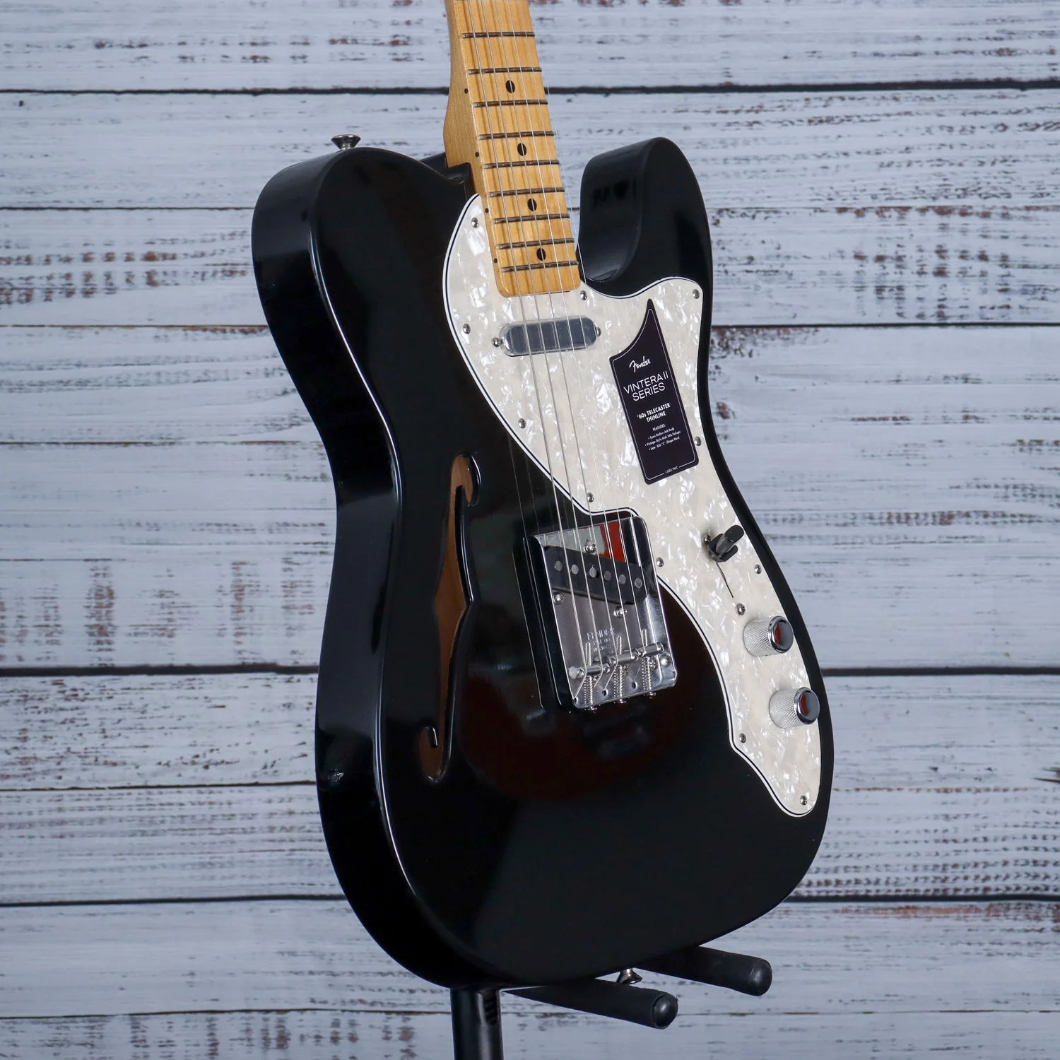 *B-STOCK* Fender Vintera II '60s Telecaster Thinline Guitar | Black - Image 2