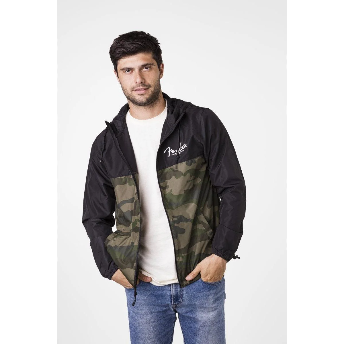 Fender Camo And Black Windbreaker | Small