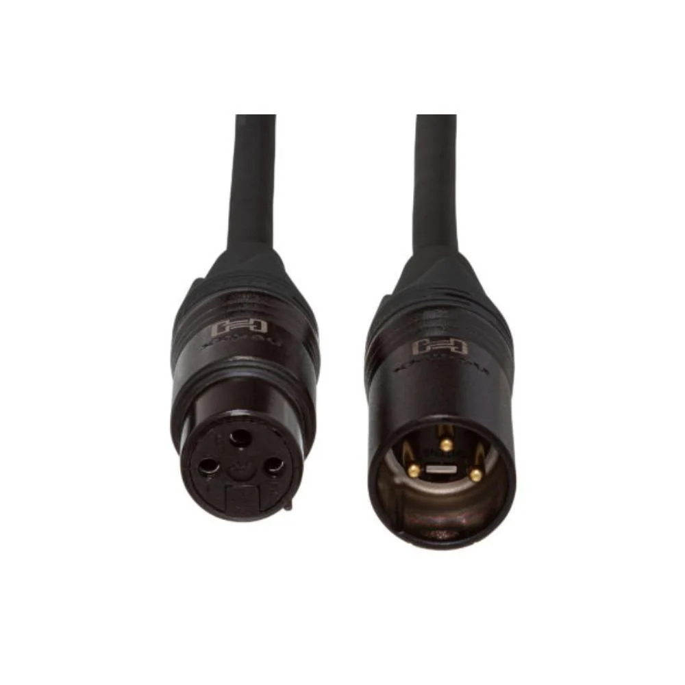 Hosa Edge Microphone Cable | Neutrik XLR3F to XLR3M | 5ft - Image 2