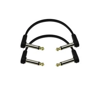 D'Addario 4" Flat Patch Cable Twin Pack