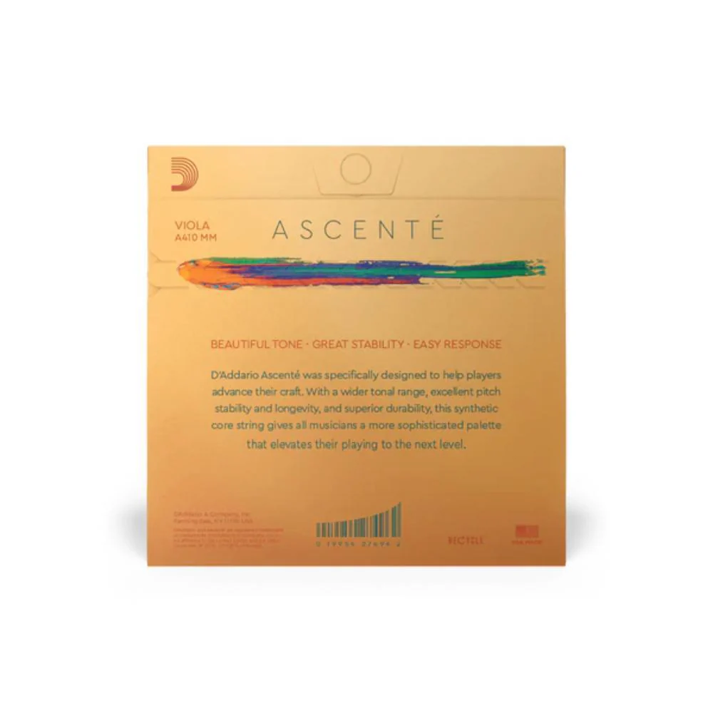 D'Addario Ascenté Viola String Set | Medium Scale (Medium Tension) - Image 2