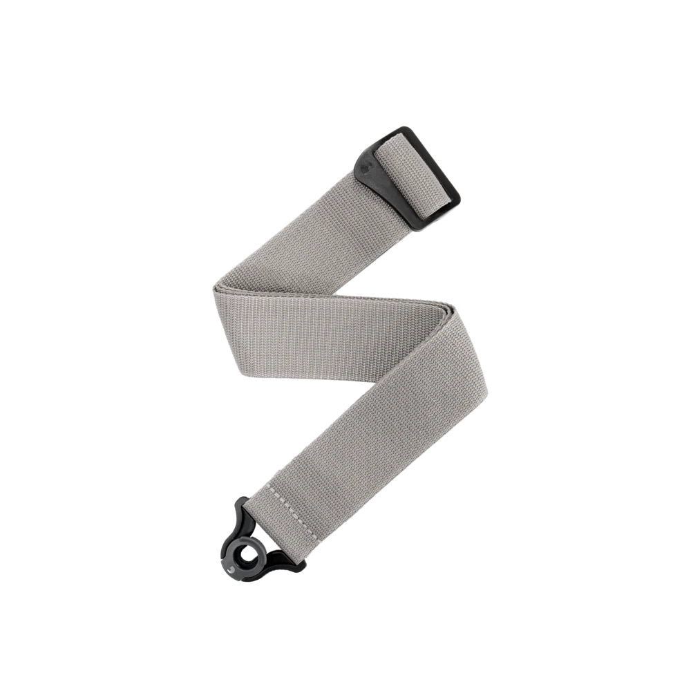 D'Addario Auto-Lock Polypro Guitar Strap | Silver (2")