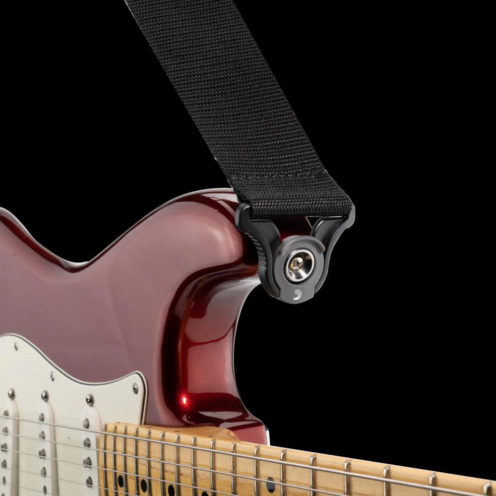 D'Addario Auto-Locking Polypro Guitar Strap | Black (2") - Image 2
