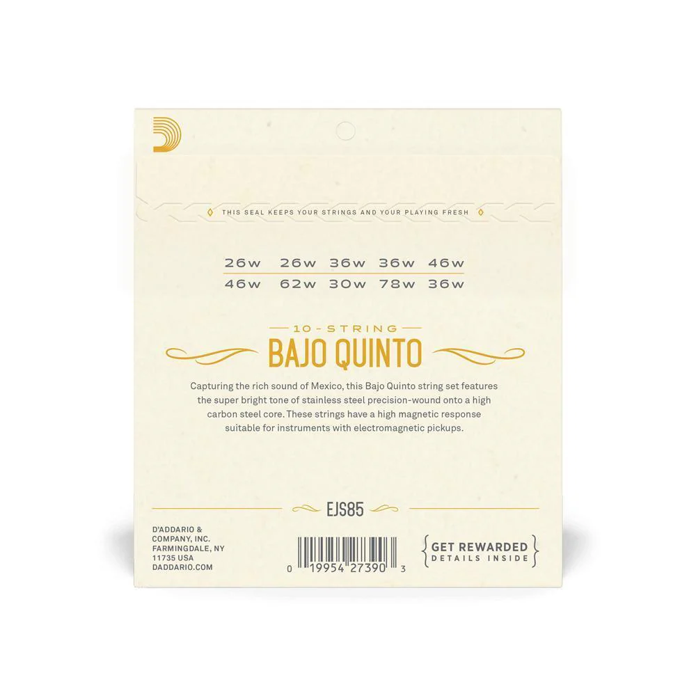 D'Addario Bajo Quinto Stainless Steel Strings - Image 2