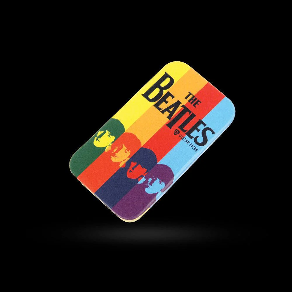 D'Addario Beatles Signature Guitar Pick Tin | Stripes - Image 3