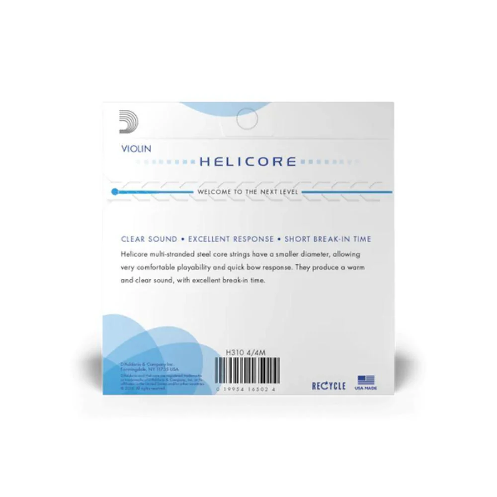 D'Addario Helicore Violin String Set | 4/4 Scale (Medium Tension) - Image 2
