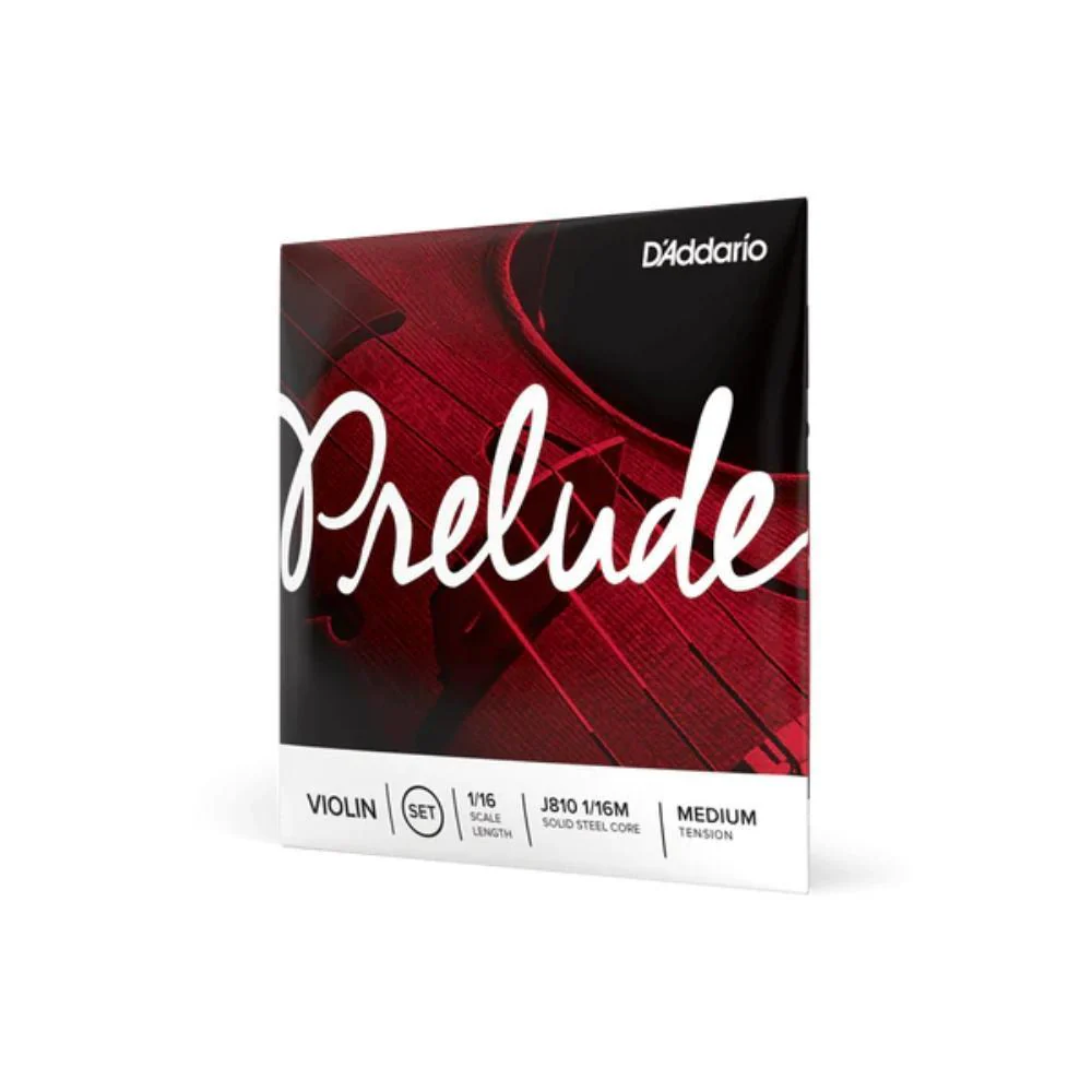 D'Addario Prelude Violin String Set | 1/16 Scale (Medium Tension)