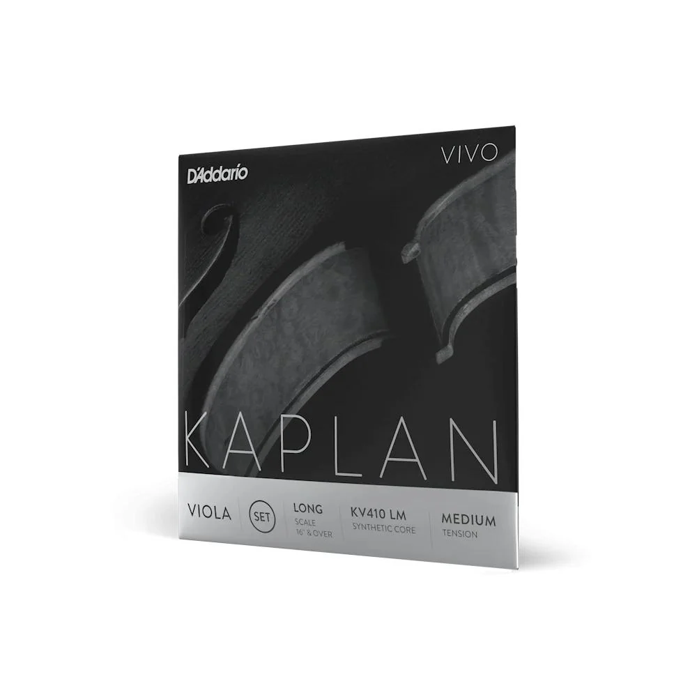 D'Addario Kaplan Vivo Viola String Set | Long Scale (Medium Tension)
