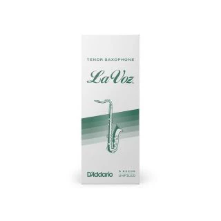 D'Addario La Voz Tenor Saxophone Reeds | Medium Hard | 5 Pack