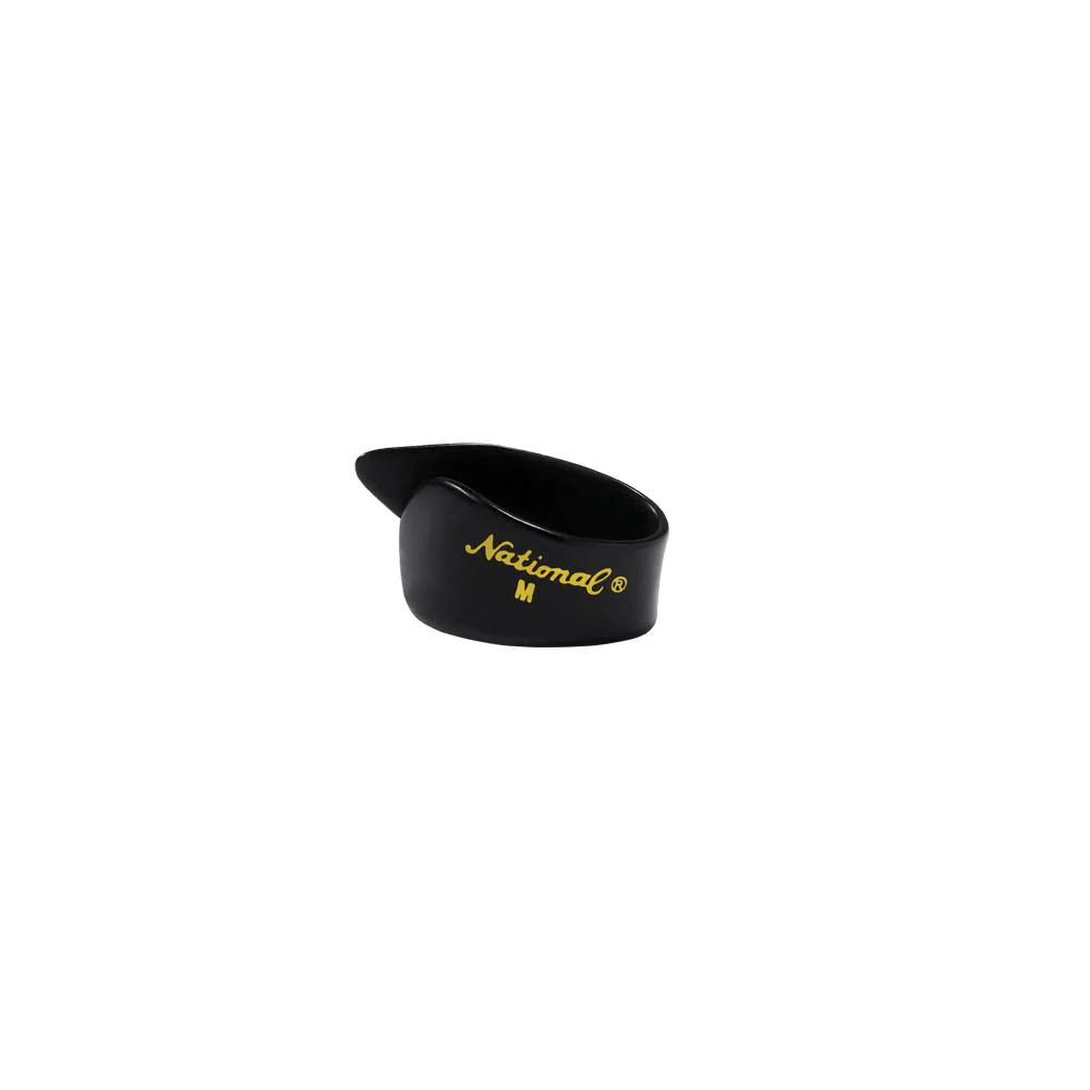 D'Addario National Celluloid Thumb Picks | Large | Black | 4-Pack - Image 2