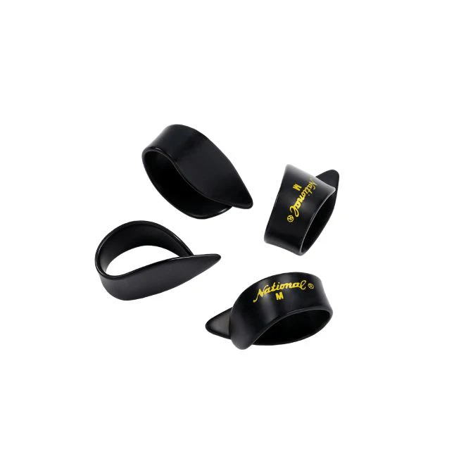 D'Addario National Celluloid Thumb Picks | Medium Black | 12 pack