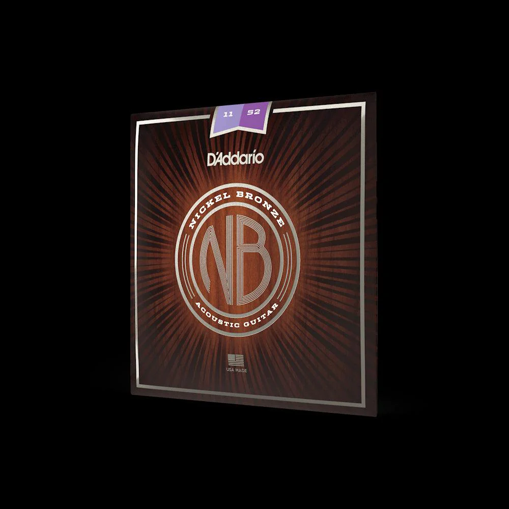 D'Addario Nickel Bronze Acoustic Guitar Strings | Custom Light | 11-52