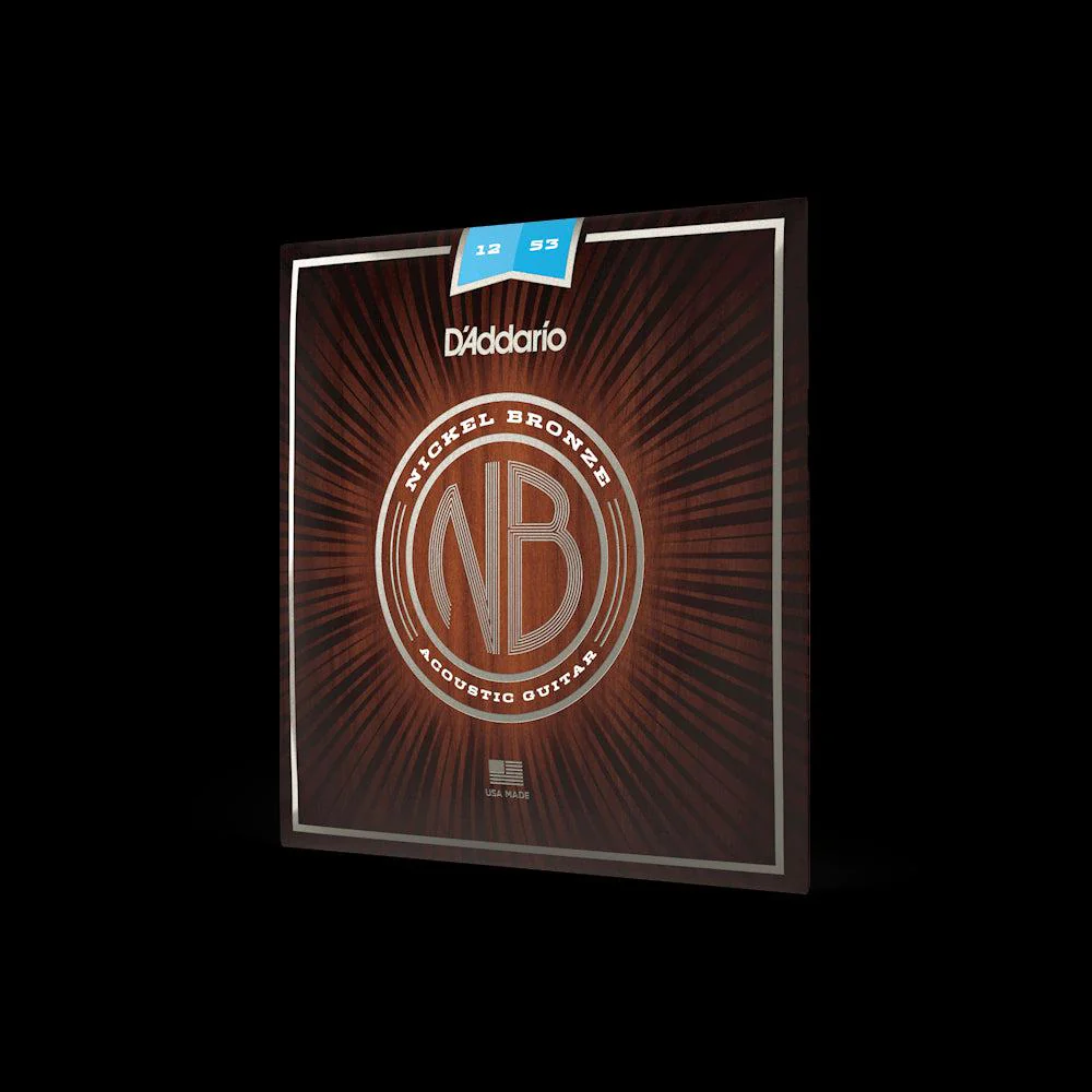 D'Addario Nickel Bronze Acoustic Guitar Strings | Light | 12-53