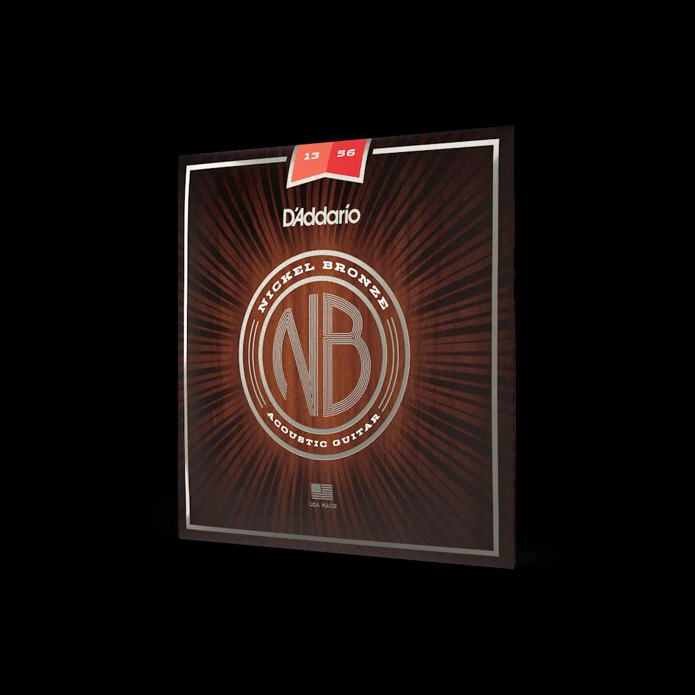 D'Addario Nickel Bronze Acoustic Guitar Strings | Medium | 13-56