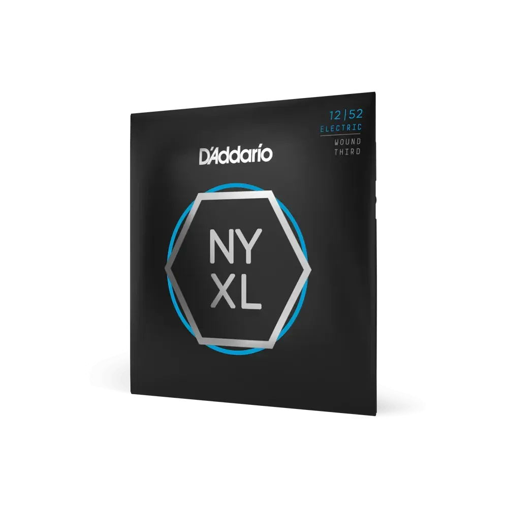D'Addario NYXL Electric Guitar Strings | 12-52 | Light Wound 3rd