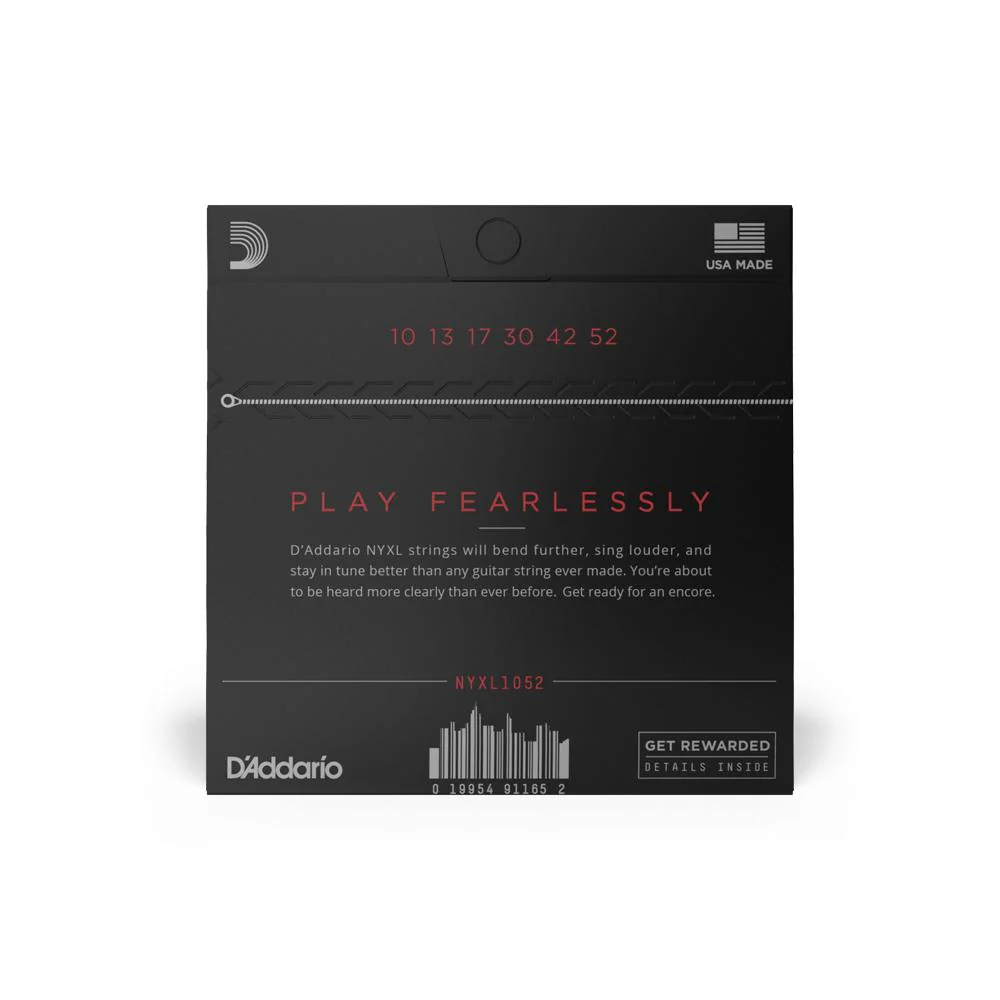 D'Addario NYXL Electric Guitar Strings | 6-String Pack | 10-52 - Image 2