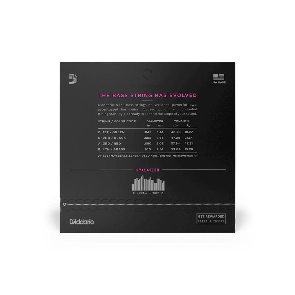 D'Addario NYXL Long Scale Bass Strings | Regular Light - Image 2