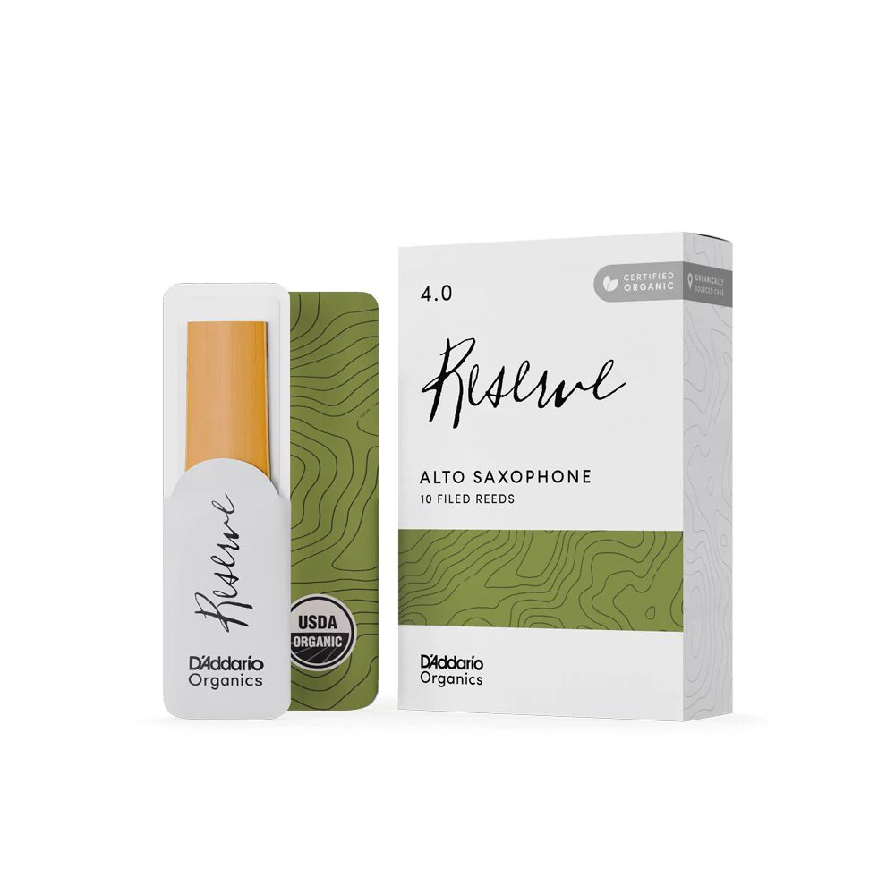 D'Addario Organic Reserve Alto Sax Reeds | 4.0 | 10-Pack