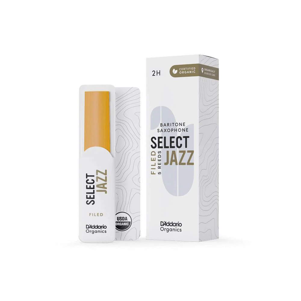 D'Addario Organic Select Jazz Filed Baritone Sax 2H | 5-Pack