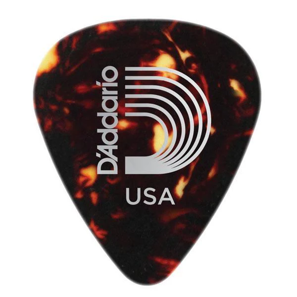 D'Addario Classic Celluloid Shell Guitar Pick | 10 Pack | 0.70mm