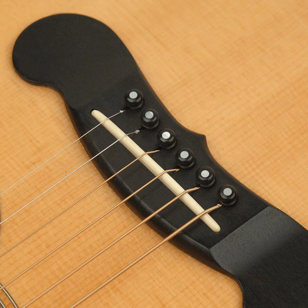 D'Addario Planet Waves Ebony Bridge & End Pins | Ebony With Pearl Dot - Image 2