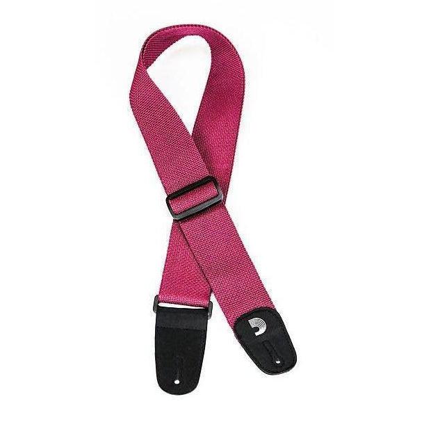 D'Addario Polypro Guitar Strap | Burgundy (2")