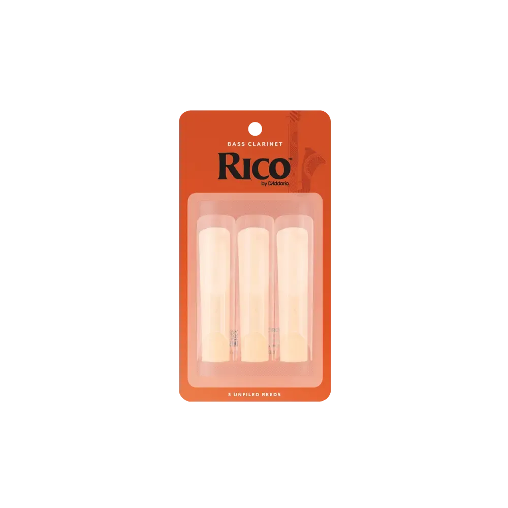 Rico Bass Clarinet Reeds | 2.0 | 3-Pack