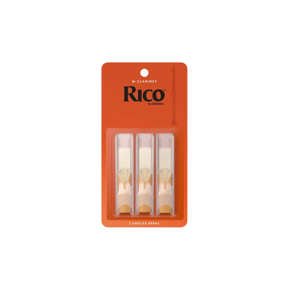 Rico by d'Addario Bb Clarinet Reeds | 1.5 | 3-Pack