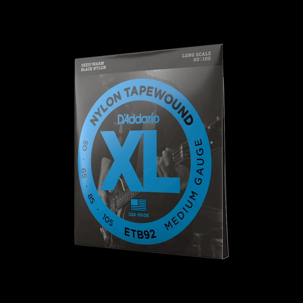 D'Addario Tapewound Bass Guitar Strings | Medium | 50-105 | Long Scale