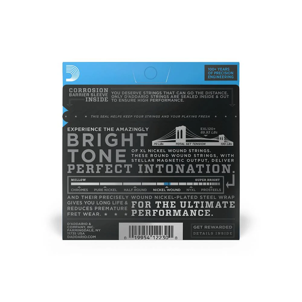D'Addario XL Nickel Wound Electric Guitar Strings | Super Light Plus | 9.5-44 - Image 2