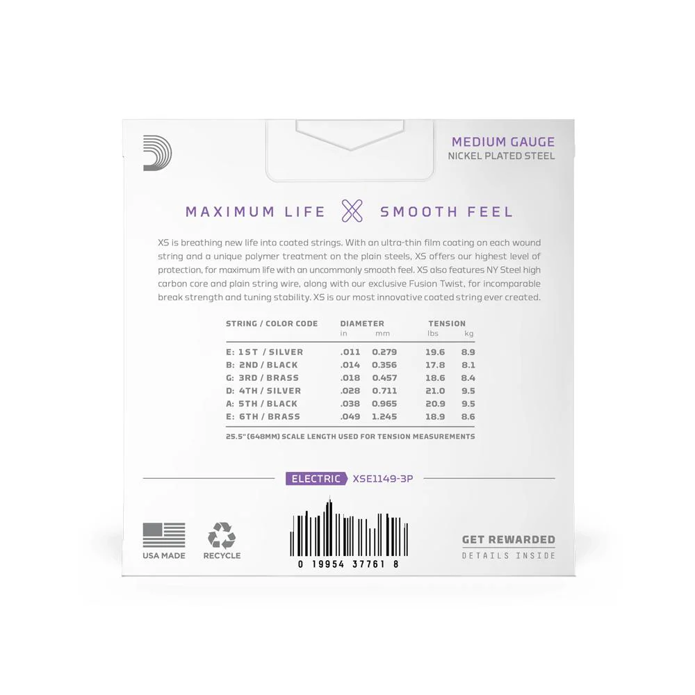 D'Addario XS Phophor Bronze Acoustic Guitar Strings | 13-56 - Image 2
